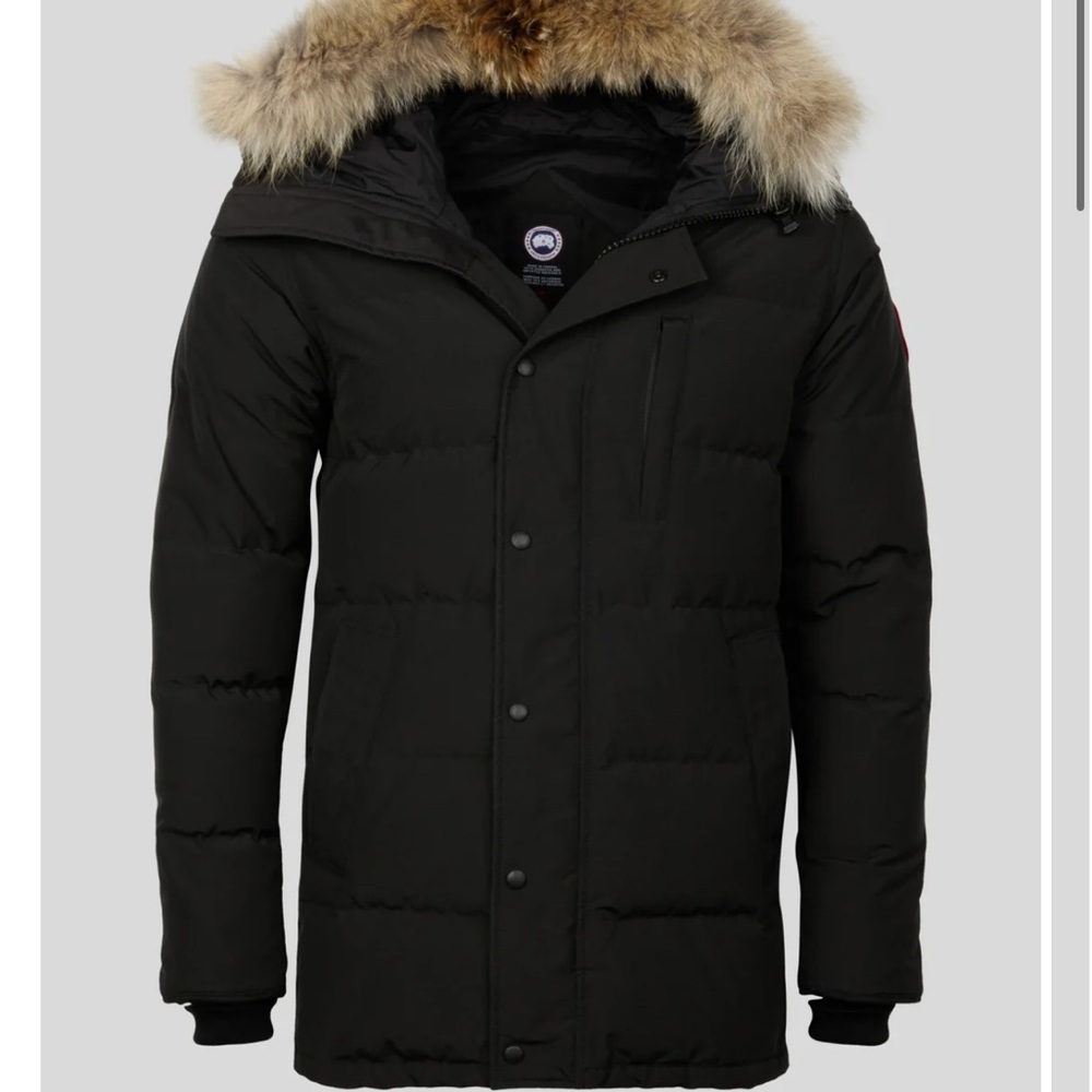 Canada Goose Chateau Parka Black Label Jacket with Fur Trim